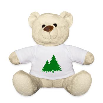 Plant Tree Gardener Fir Organic Trees Christmas Tree - Teddy Bear - white - Front