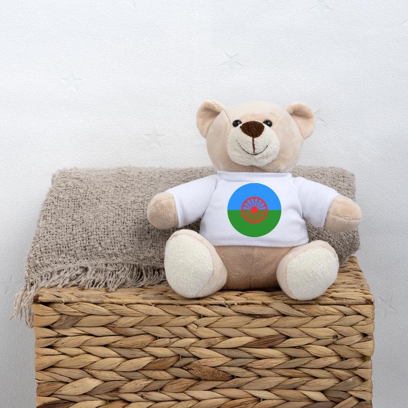 autocollant rond drapeau du peuple roumain idée cadeau Nounours