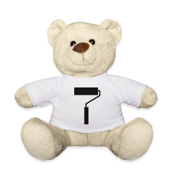 Brush Painting Brushes Painting Painter Painters Varnishers - Teddy Bear - white - Front