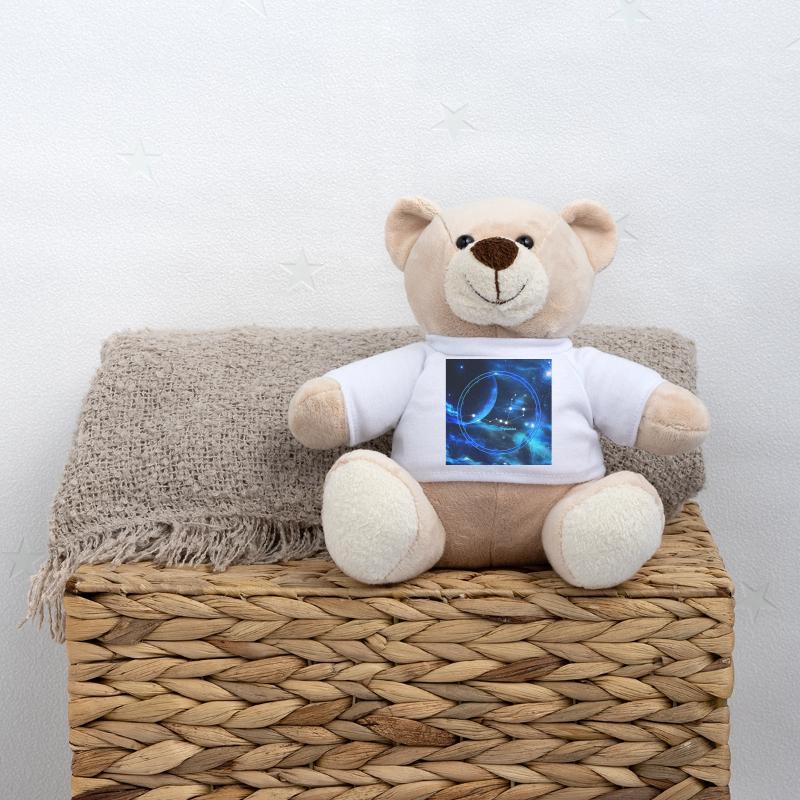 Signe du zodiaque Verseau doré Nounours
