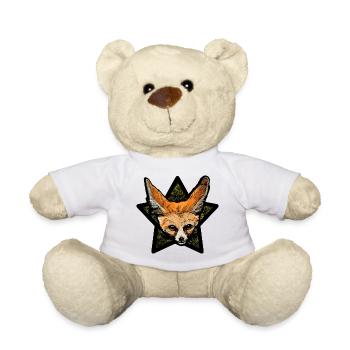 Fennek (étoile colorée) - Nounours - blanc - Devant