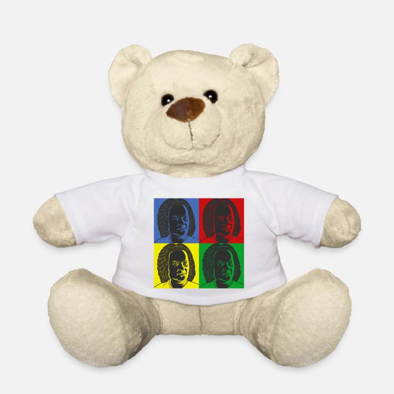 Johann Sebastian Bach dans le style Warhol - Nounours - blanc
