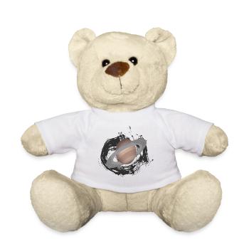 planet Saturn, planet, alien - Teddy Bear - white - Front