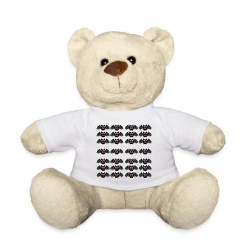 Bat rangées de chauves-souris le soir d'Halloween - Nounours - blanc - Devant