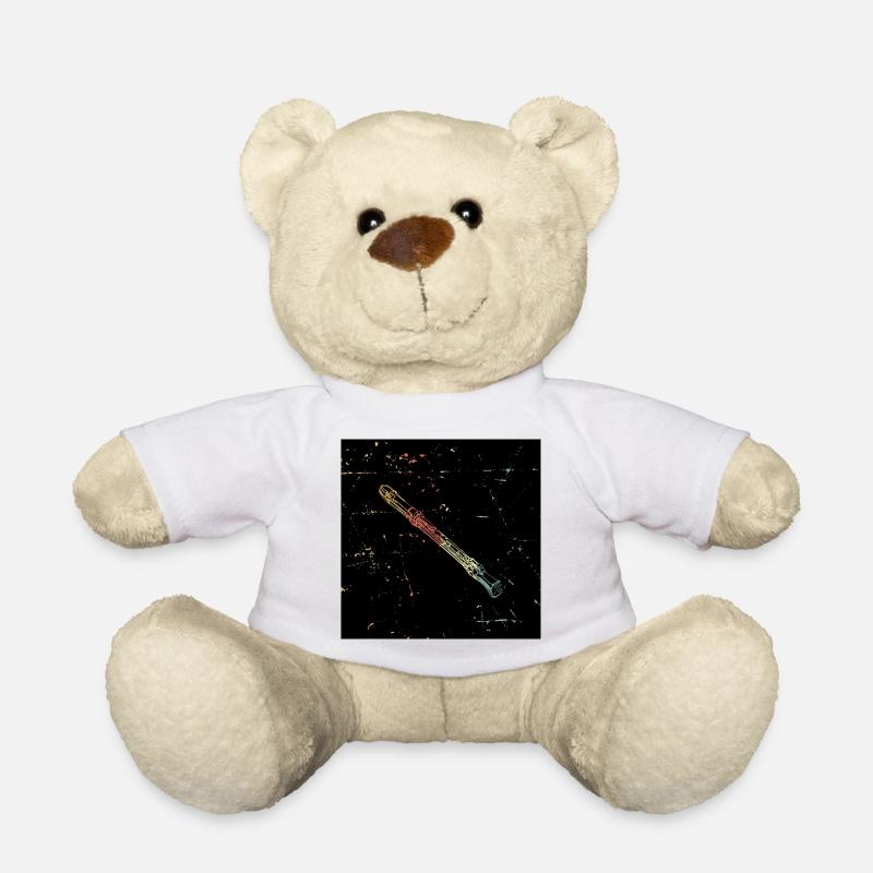 Flöte Gesichtsmaske - Teddy - Weiß