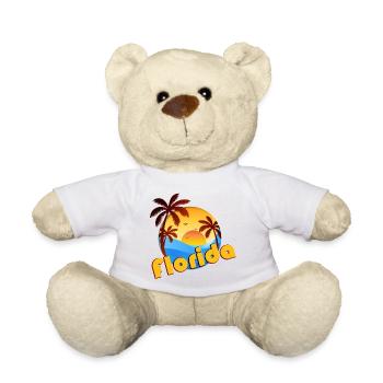 Floride Miami Summer Soleil Palmiers USA Amérique - Nounours - blanc - Devant