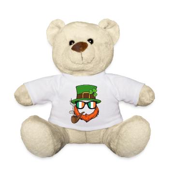 Lustig Kobold Patty Wichtel Paddy St. Patricks Day - Teddy - Weiß - Vorne