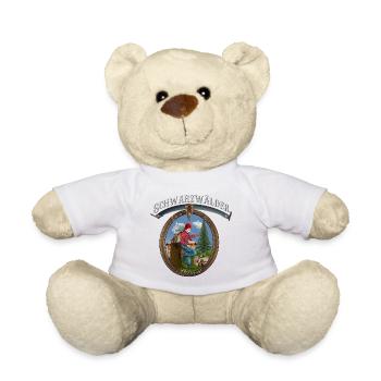 Schwarzwald Heimat Holzfäller Logo - Teddy - Weiß - Vorne