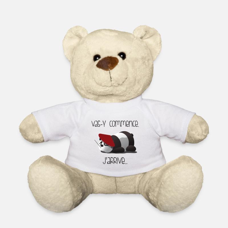 Panda mit Red Meret Pantomime - Teddy - Weiß