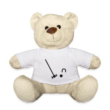 Croquet Sport Croquet Bat Croquet Crocket - Teddy Bear - white - Front