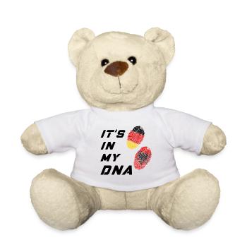 In meiner DNA Deutschland und Albanien / Geschenk - Teddy - Weiß - Vorne
