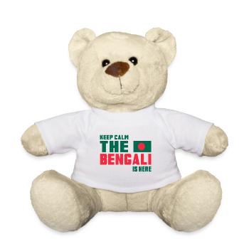 Keep Calm Bangladesh Design / Idée cadeau - Nounours - blanc - Devant