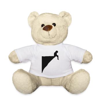 Séparation. Triste chagrin songeur. Seul seul - Nounours - blanc - Devant