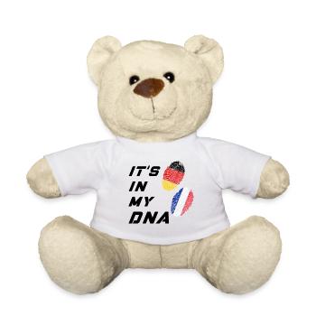 Es ist in meiner DNA Deutschland und Frankreich - Teddy - Weiß - Vorne