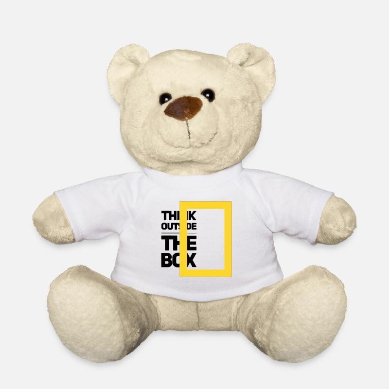 Minimalistischer geometrischer Rahmen - Teddy - Weiß