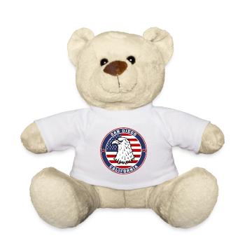 San Diego City California State USA Flag Travel So - Teddy Bear - white - Front