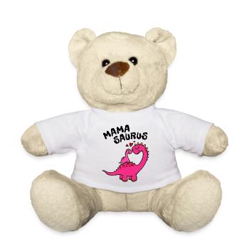 Maman dinosaure fête des mères meilleure maman drôle - Nounours - blanc - Devant