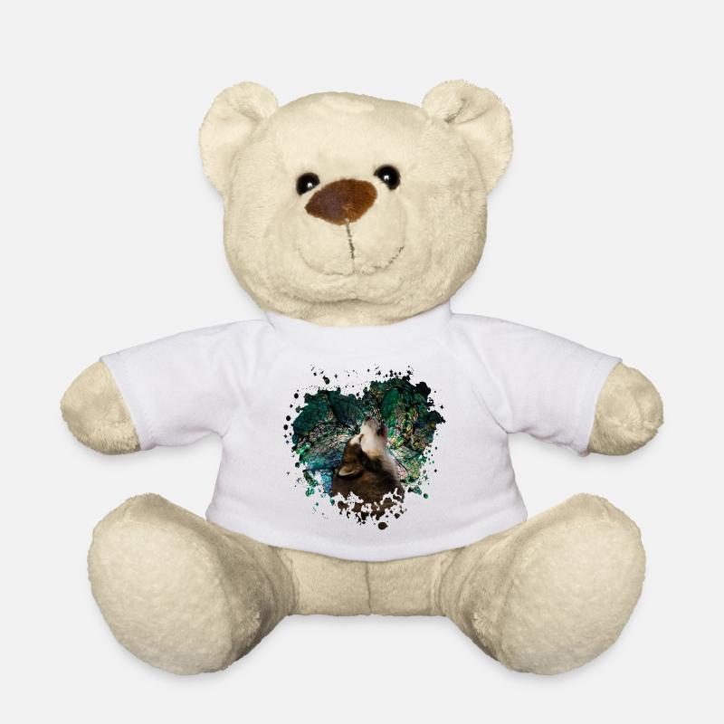 Howling malamute - Teddy Bear - white