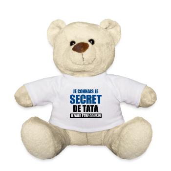 JE VAIS ETRE COUSIN - FUTUR COUSIN - Nounours - blanc - Devant