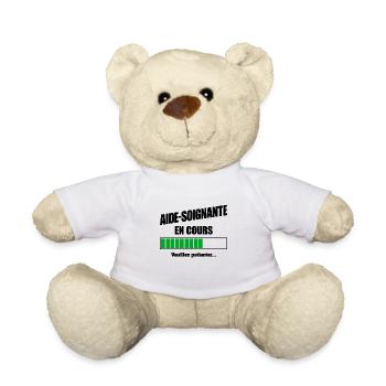 AIDE SOIGNANTE EN COURS - Nounours - blanc - Devant