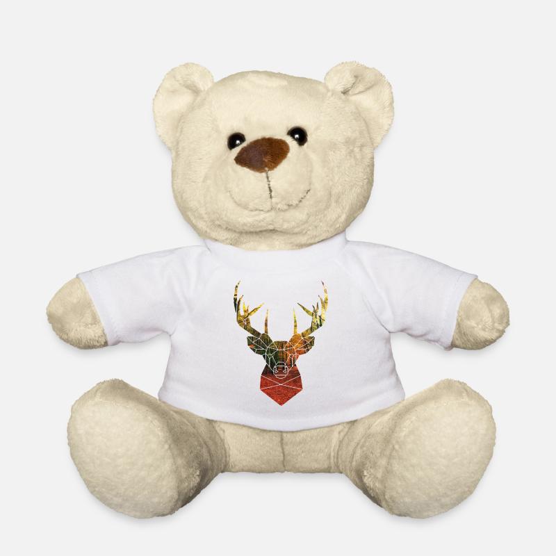 deer head in autumn - Teddy Bear - white