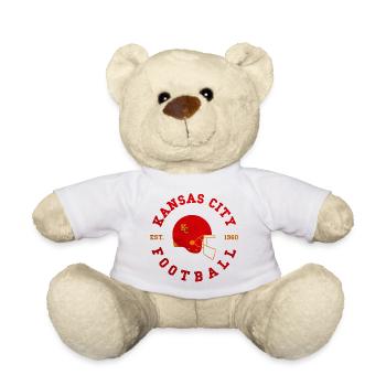 Kansas City Football – Est. 1960 Helmet - Teddy Bear - white - Front