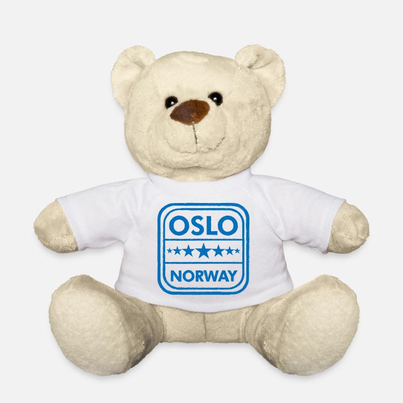 Insigne d’Oslo Norvège - Nounours - blanc