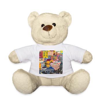 Cinque Terre In Italy - Teddy Bear - white - Front