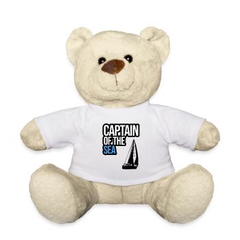 Captain of the Sea! Captain of the sea and the sea - Teddy Bear - white - Front