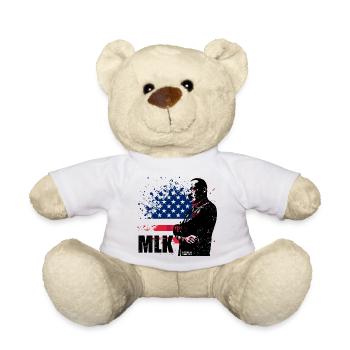 Grunge Flag USA Splash Art - Teddy Bear - white - Front