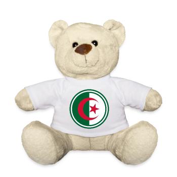 Algerien Flagge rund - Teddy - Weiß - Vorne