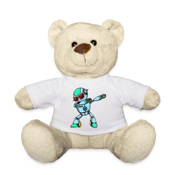 Sonnenbrille Witziges Design Cool Lustig - Teddy - Weiß - Vorne