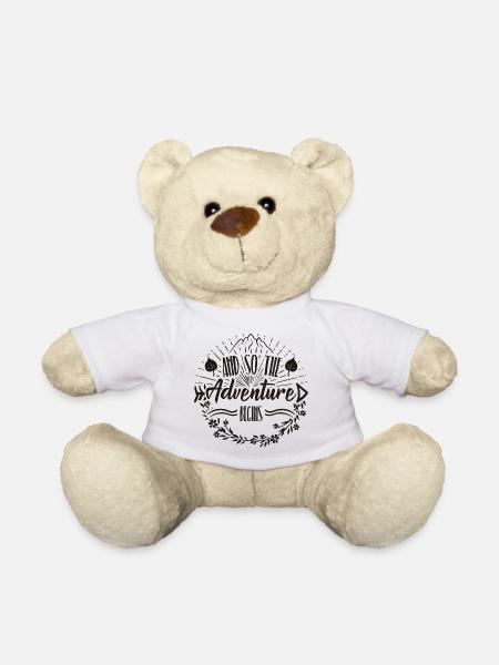 Und so beginnt das Abenteuer - Teddy - Weiß