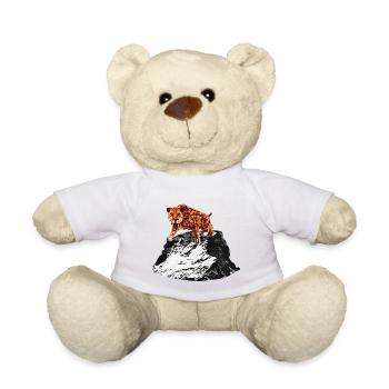 smilodon, raubkatze männer, Säbelzahntiger, Urzeit - Teddy - Weiß - Vorne