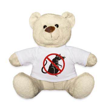 B No Rats Union Anti Rats - Teddy - Weiß - Vorne