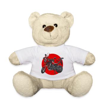 Africa Twin Enduro - japan trired - Teddy Bear - white - Front