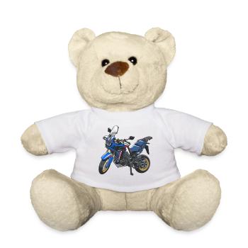 Africa Twin Enduro - solo blue - Teddy Bear - white - Front