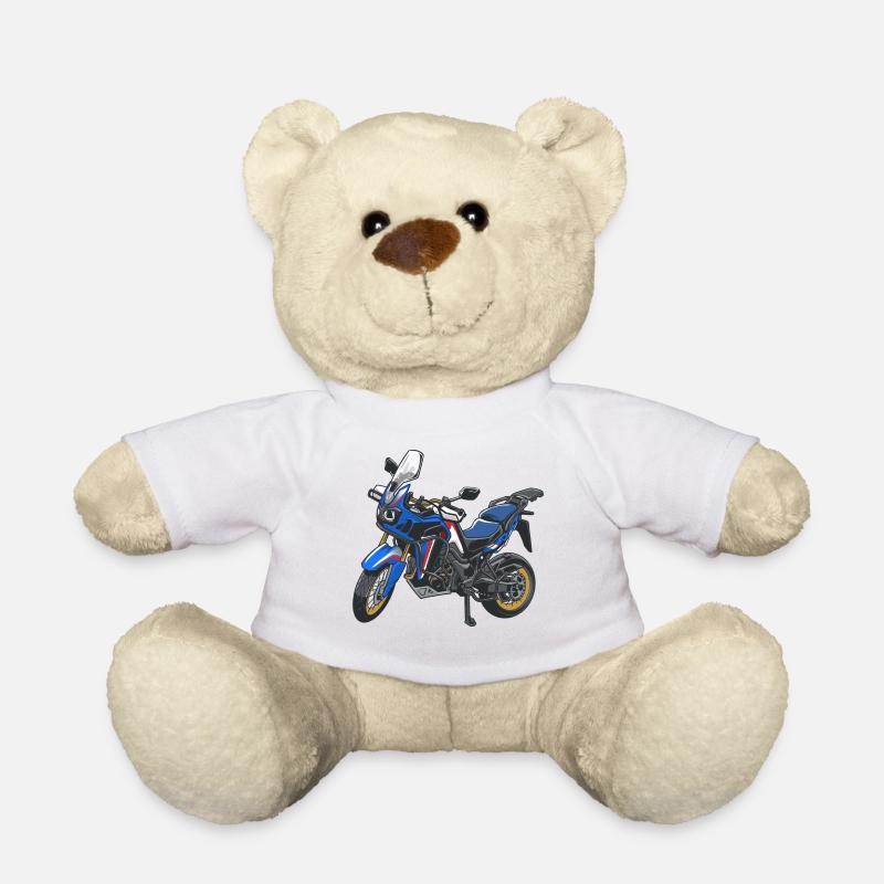 Africa Twin Enduro - solo blue - Teddy Bear - white