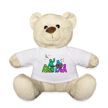 Beste Freunde Kumpel Freundschaft - Teddy - Weiß - Vorne