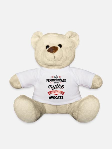 LA FEMME IDÉALE EST AVOCATE - Nounours - blanc