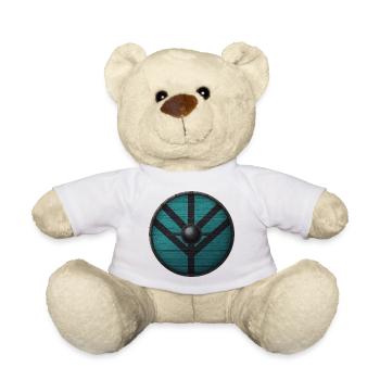 Wikinger-Schild - Teddy - Weiß - Vorne