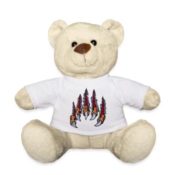Tier Krallen - Teddy - Weiß - Vorne
