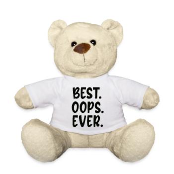 Best Oops Ever - Teddy Bear - white - Front