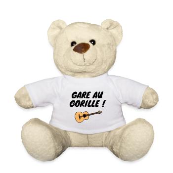 Gare au Gorille - Nounours - blanc - Devant