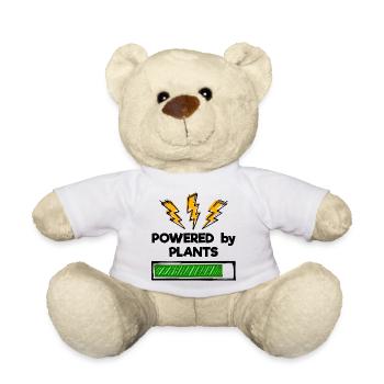 Vegetarian vegan statement - Teddy Bear - white - Front