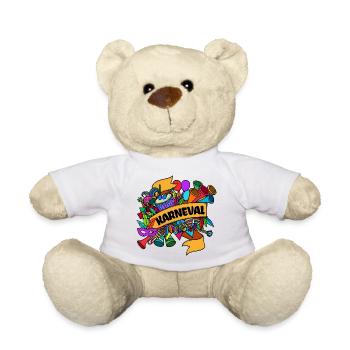 Carnival parade Carnival Carnival masks - Teddy Bear - white - Front