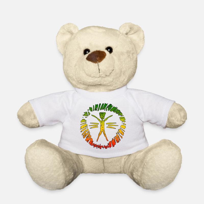 Signe Reggae Hippie avec Dégradé - Nounours - blanc