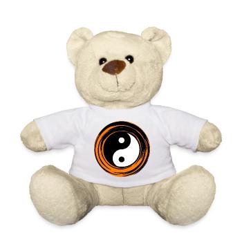 Yin-Yang orange - Nounours - blanc - Devant