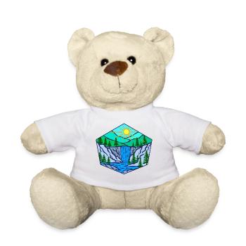 Natur Wasserfall Umwelt Bäume - Teddy - Weiß - Vorne