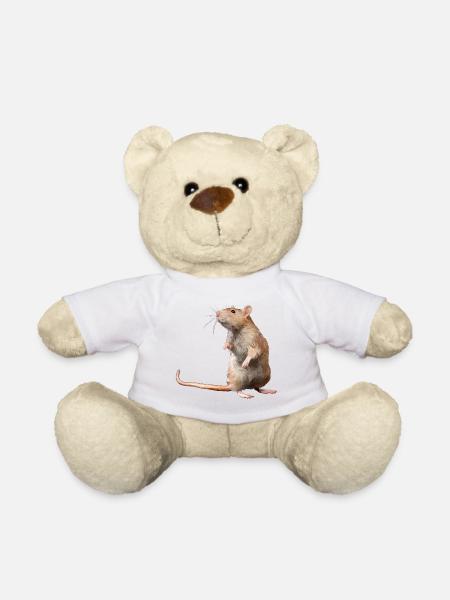 Maus - Teddy - Weiß